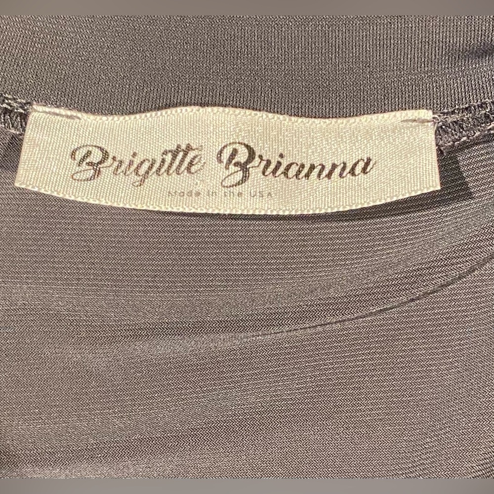 Brigitte Brianna Pocket Maxi Dress, Slate Gray, size M - Picture 5 of 12